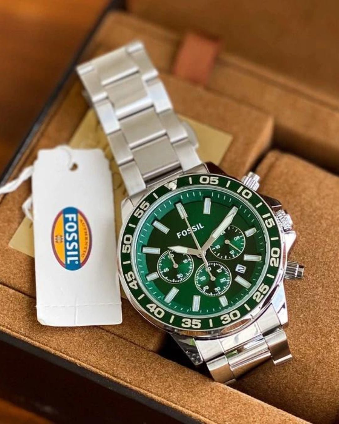 Fossil BQ2492I Green (Chronograph Watch) - Hotgadget
