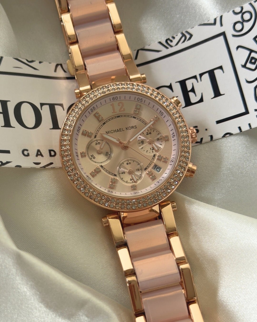 MK Parker 5896-Rose Gold ( Chronograph Watch) - Hotgadget