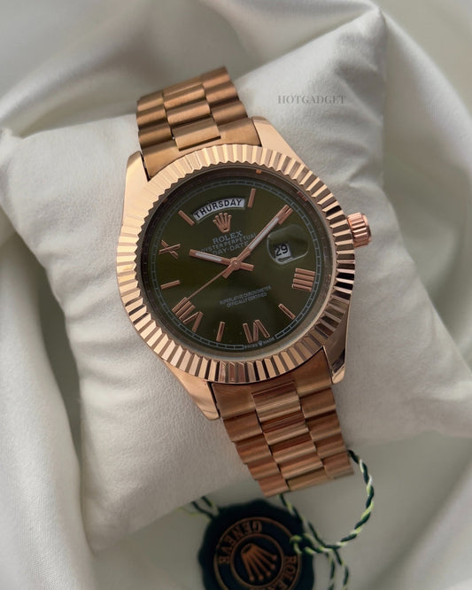 RLX Day-Date 40-Oyster Olive Green - Hotgadget