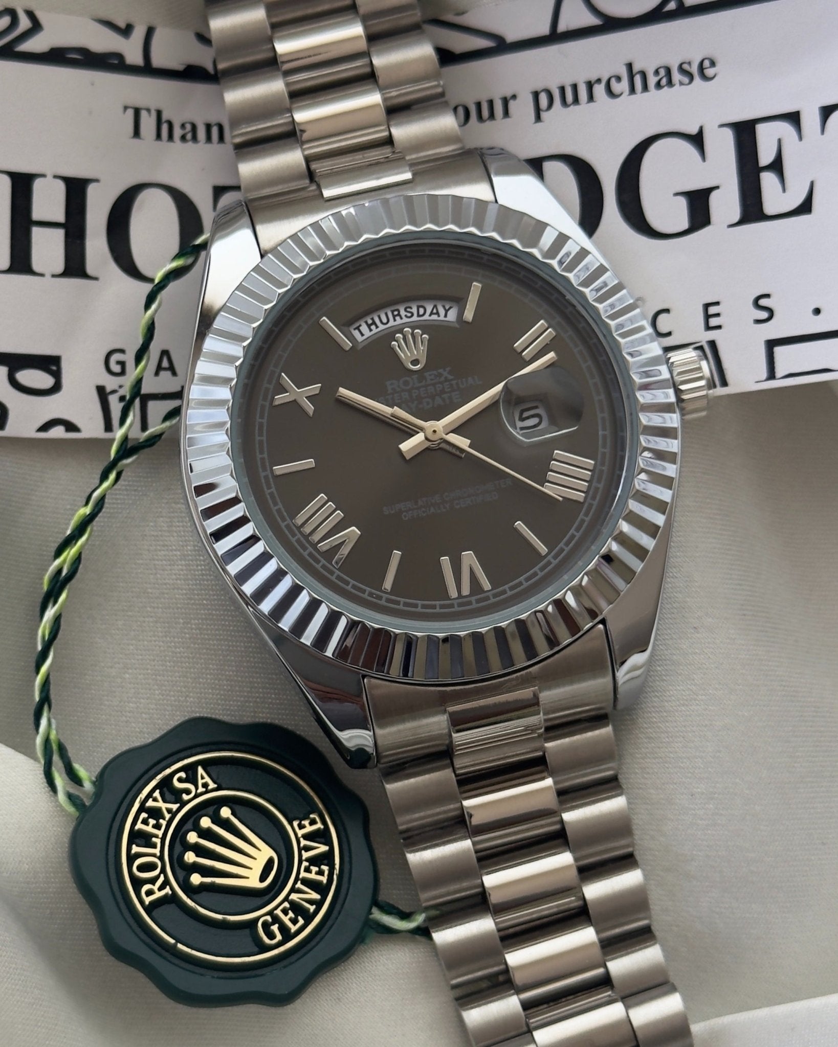 RLX Day-Date 40 – President Silver - Hotgadget